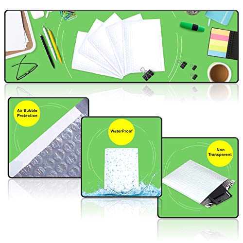 SALES4LESS #5 Poly Bubble Mailers 10.5X16 Inches Shipping Padded Envelopes Self Seal Waterproof Cushioned Mailer 10 Pack (PBMVR_10.5X16-10) - size: 10.5X16 Pack of 10