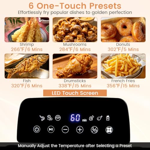 COSTWAY Deep Fryer w/Touch Screen, 5.3-Qt/5L Electric Fryer, 1700W, Silver - color: Silver, size: 5.3 Qt (5 L)