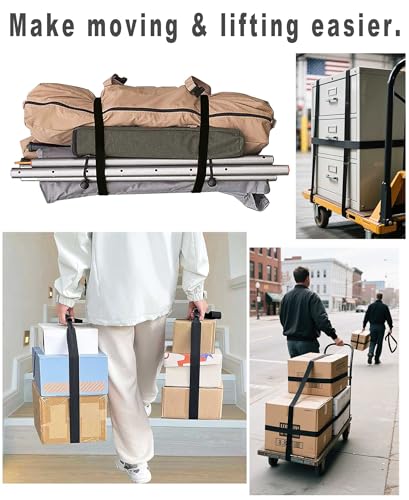 2 Pack 1.5in x 12ft Lashing Straps with Cam-Buckle and Grip-pad, Heavy Duty Cargo Tie-Downs, Multi-Purpose Cinch for Moving Straps - color: 2 Pack Lashing Straps