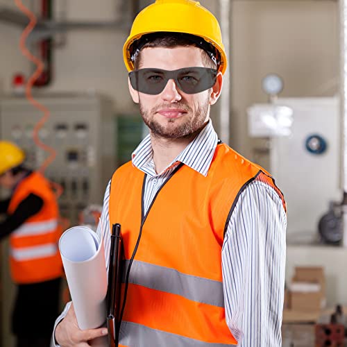 WFEANG 30 Pack Smoke Safety Glasses for Men Women, ANSI Z87.1 Work Glasses - color: 30grey