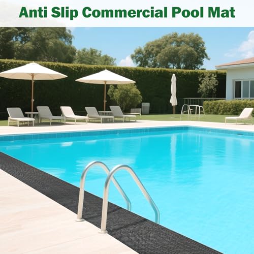 jxgzyy Commercial Drainage Mat Non Slip Floor Matting 3'x16.4', Black - color: Black, size: 196.8"L x 36"W x 0.2"Th