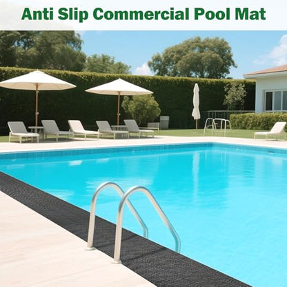 jxgzyy Commercial Drainage Mat Non Slip Floor Matting 3'x16.4', Black - color: Black, size: 196.8"L x 36"W x 0.2"Th
