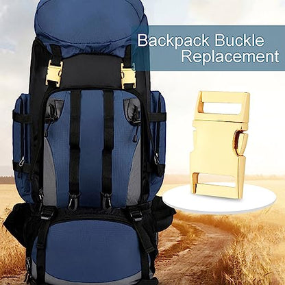 CooBigo 10 Pack Bulk Dog Collar Hardware Metal Buckle 1 inch Webbing Backpack Buckle Replacement Backpack Strap Kit Prong Collar Clip Buckles(Gold) - color: #05 Gold 1"(25mm)