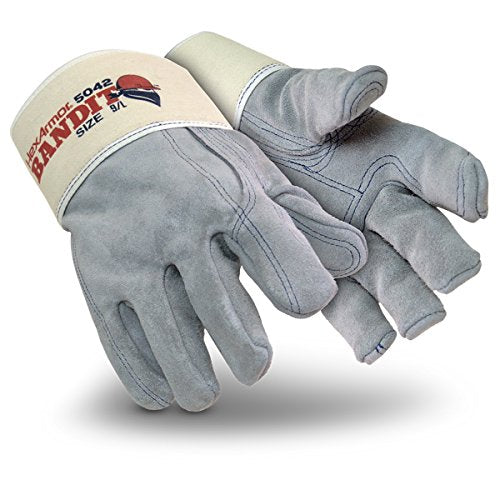 HexArmor Cut And Puncture Resistant Leather Work Gloves | Heavy Duty 5042 | X-Large - color: 5042 | Bandit Cowhide Leather A5, size: X-Large