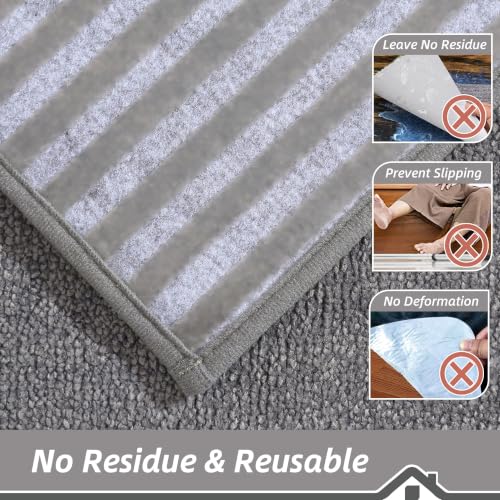 BEQHAUSE Stair Treads Non Slip for Wooden Steps 28" x 9", 4pcs, Grey - color: Grey - Dog Paws, size: 28 in X 9 in (4 Pieces)
