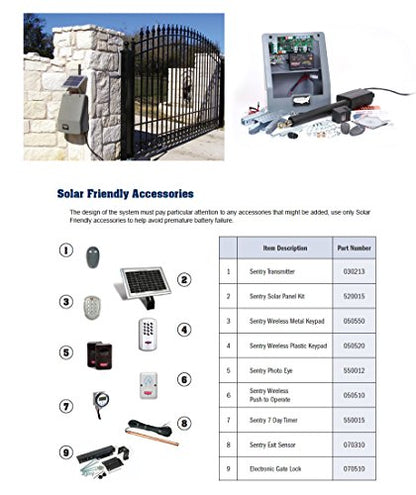 USAutomatic 050520 Wireless Keypad for Sentry Gate Openers, Small