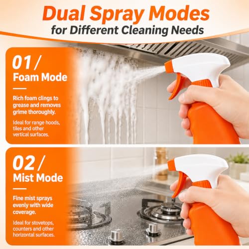 SOPAMI Kitchen Degreaser Spray, Heavy-Duty All Purpose Cleaning