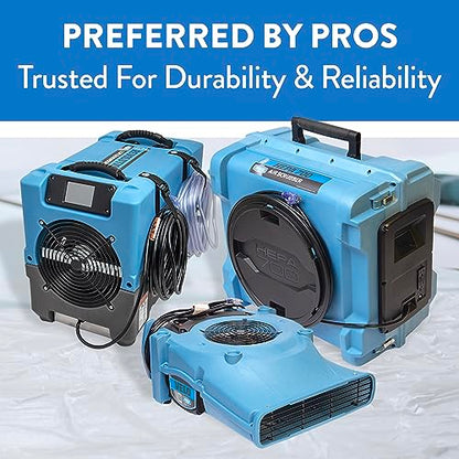 Dri-Eaz 114969 Velo PRO Air Mover, Professional Water Damage Carpet Dryer (F505), Air Blower Dryer for Carpets, Walls, and Floors