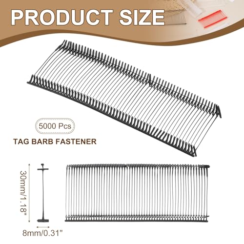 uxcell 5000Pcs Standard Tagging Barb Fasteners 30mm/1.18" Black - color: Black, size: 30mm/1.18"