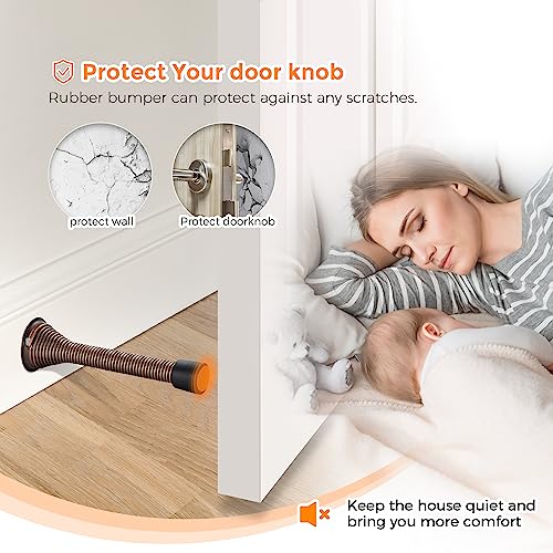 Ravinte Door Stoppers, 48 Pack Oil Rubbed Bronze Spring Door Stops - color: Oil Rubbed Bronze