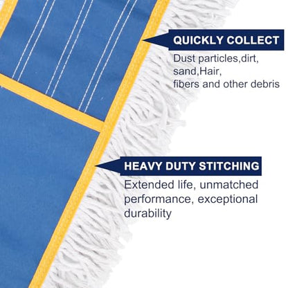 KeFanta 24" Commercial Dust Mop Replacement Heads,3 Pack Reusable Pads - color: G