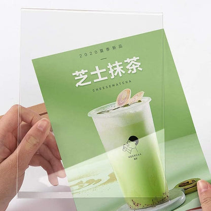 Acrylic Sign Holder (Horizontal A6 148×105mm/5.83×4.13 inches)