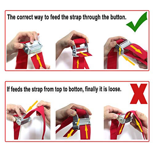 Furniture & Appliances Lifting and Moving Straps for One Person - Heavy Duty Lashing Straps Up to 600lbs - Ergonomic Adjustable Length Grip - Good Helper to Mover Russet