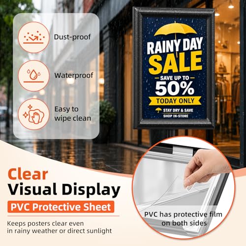 11"x17" Adjustable Floor Stand Sign Holder, 1 Pack - size: 11x17 Inch