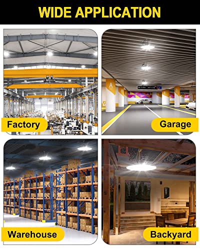 ADUB 240W UFO LED High Bay Light 5000K UL Listed 33600LM Dimmable 3 Pack