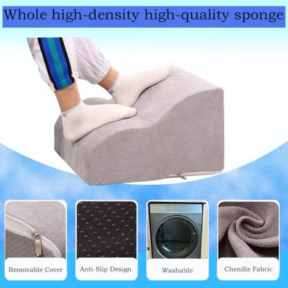 Foot Rest for Under Desk at Work.Multifunctional 3-Tier Foot Stool - color: Standard-light Grey