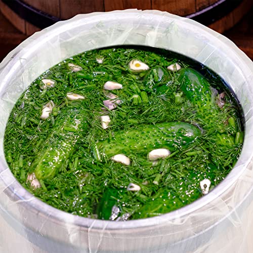 Lewtemi 6 Pack 55 Gallon Clear Heavy Duty Plastic Drum Liner Large Thick Food Storage Bag for Vegetable Marinating Brining Lawn Outdoor Industrial Pail 5.5 Mil Liner - size: 55 Gallon