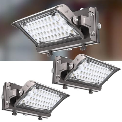 Lightdot 150W Wall Pack LED Exterior Light, Dusk to Dawn 2Pack - style: Adjust 150W