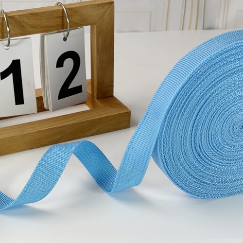 3/4 Inch Lt Blue Polypropylene Webbing Straps 15Yds for Sewing - color: Blue Light, size: 15