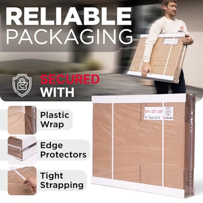 Extra Large Moving Boxes 49"L x 13"W x 9"H, Pack of 12 - color: Pack of 12, size: Extra Large 49x13x9"