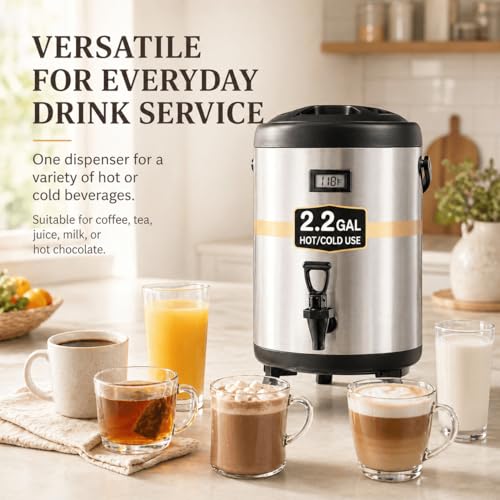 2.2 Gallon Insulated Beverage Dispenser with Spigot - size: 2.2 Gallons
