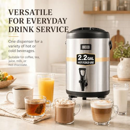 2.2 Gallon Insulated Beverage Dispenser with Spigot - size: 2.2 Gallons
