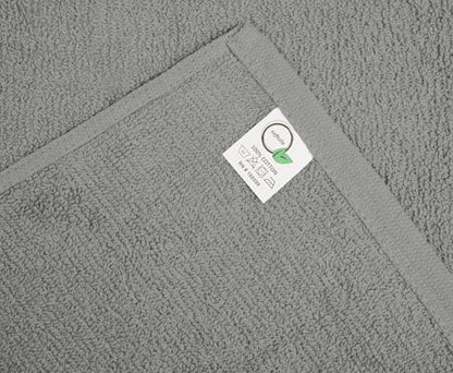 Salon Towels – Pack of 24 (16"x27") 100% Cotton Ring Spun (Not Bleach Proof) Ultra Soft, Highly Absorbent Hand Towels – Bulk for Spa, Gym & Salon (Silver Grey) - color: Silver Grey