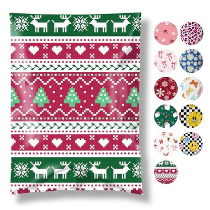 Fuxury Christmas Poly Mailers 14.5x19" 50 Pcs,Shipping Bags for Clothes - color: Christmas Tree Elk, size: 14.5x19" 50pcs
