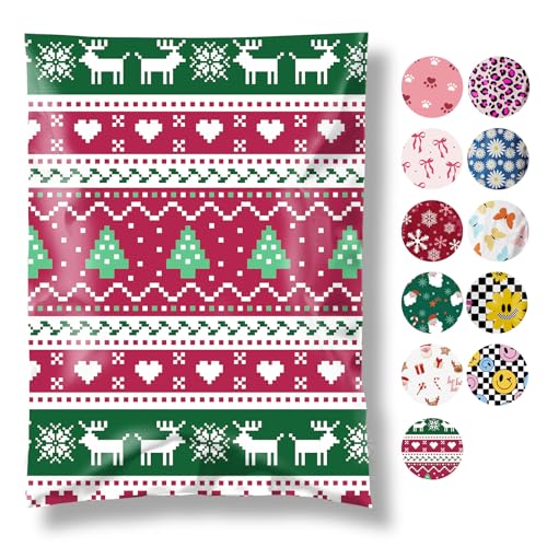Fuxury Christmas Poly Mailers 14.5x19" 50 Pcs,Shipping Bags for Clothes - color: Christmas Tree Elk, size: 14.5x19" 50pcs