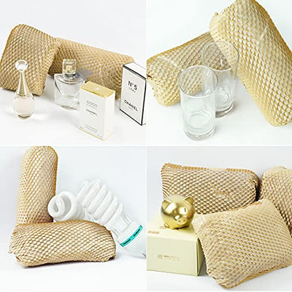 Honeycomb Packing Paper for Dishes Large Wide 20 Inches X164 Feet Gift Tissue Paper, Bubble Cushioning Wrap Roll Sustainable Packing Materials for Moving, Shipping Paper Wrap for Fragile Items - size: 20" x 164ft