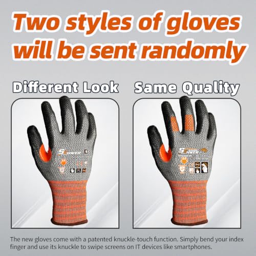 Schwer 12 Pairs A4 Cut Resistant Work Gloves, Reinforced Thumb, CR3066, XL - size: X-Large
