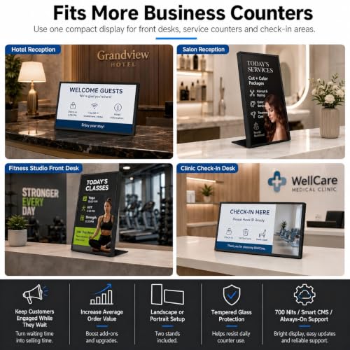 18.5" Countertop Digital Signage Display