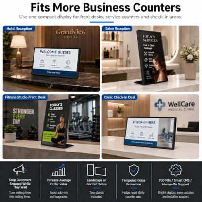 18.5" Countertop Digital Signage Display
