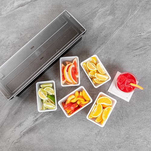 Restaurantware White Plastic Pint Insert, 5.5 x 3.5 x 2.8 In - size: 1.25 Pint