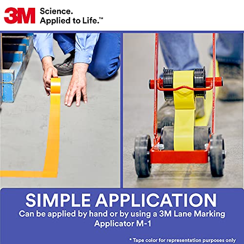 3M Vinyl Tape 471, 4 in x 36 yd, Blue, 8 Rolls, Blue Floor Tape - size: 4 in x 36 yd, style: 8case