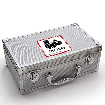 HYBSK 50PCS 4.7" x 4.3" Lithium Ion Battery Transport Caution Warning Labels for Shipping (UN3090) - size: UN3090