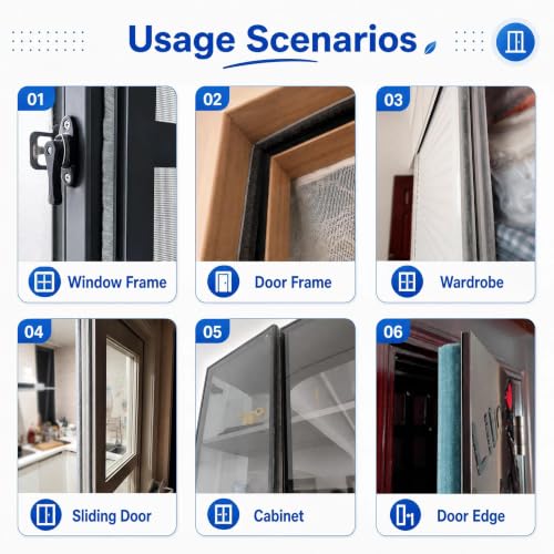 ZOMPAGO Brush Weather Stripping Door Window Seal,0.4 x 0.4 x 32.8 FT - size: 0.4 x 0.4 x 32.8 FT