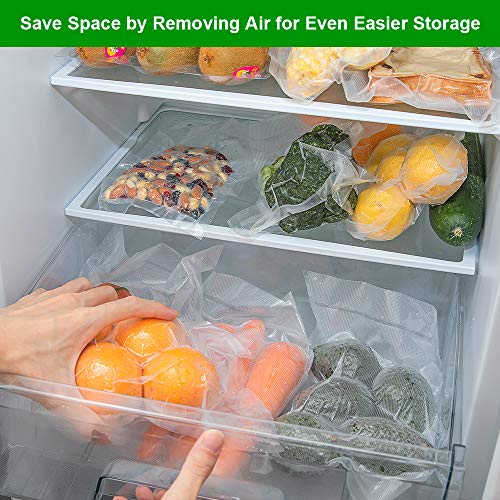 6RL Vacuum Sealer Bags Rolls 8"x20'(3)+11"x20'(3)for Food Storage - size: 6 Pack= 8"x20'(3Rolls)+11"x20'(3Rolls)