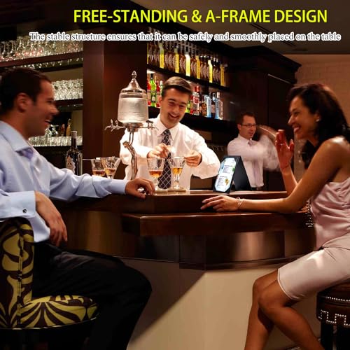 Leather Table Tent Menu Holder Sign Display Cafe Bar Cocktail Drink Restaurant Table Tents Menu Cover Desk Sign Stand A Frame Table Tent 4x6 inch - size: 1 pack/4×6 inch
