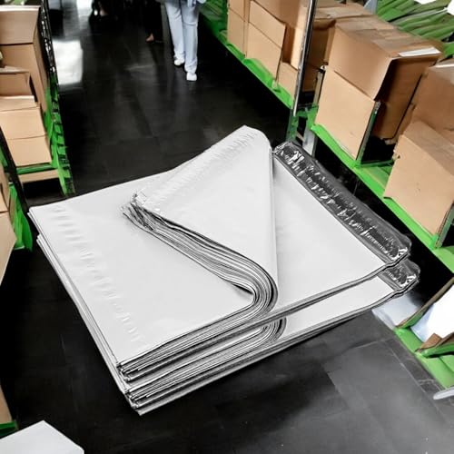 iMBAPrice 24x24 Inch White Poly Mailers 200 Pack (#8), Extra Large Self-Seal Shipping Bags, Tear-Resistant Mailing Envelopes for Clothing, Bedding & Small Business Packaging - color: White, size: 24" X 24"