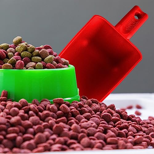 Vikan Remco 63004 Color-Coded Plastic Hand Scoop - BPA-Free Food-Safe Kitchen Utensils, Restaurant and Food Service Supplies, 16 oz, Red - color: Red, size: 16 ounces
