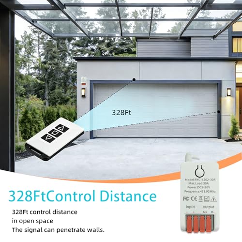 Forward and Reverse Remote Switch DC 12V Motor Remote Control Switch