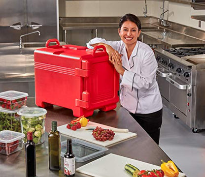 Cambro Insulated Food Pan Carrier - Hotbox for Catering & Transport - UPC300 Series (Red) - color: Hot Red