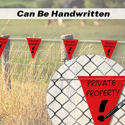 Caution Barricade Flags (102FT string) Warn of hazardous areas, traffic control.Marking construction sites, scaffolding, sporting events, private property. - color: Red, size: 7"x10"x102Ft