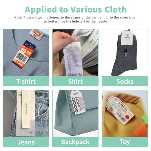 Standard Tagging Gun Price Garment Tag Attacher Gun for Clothing with 5 Needles and 1000 1.4inch Barbs Fasteners for Fine Tagging Applications Light Green - color: Light Green