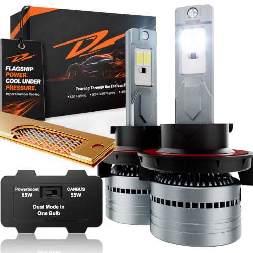 LUXSTER H13 9008 Dracarys 100000lm Dual Power LED Bulbs 6000K (2 Pack) - size: H13/9008