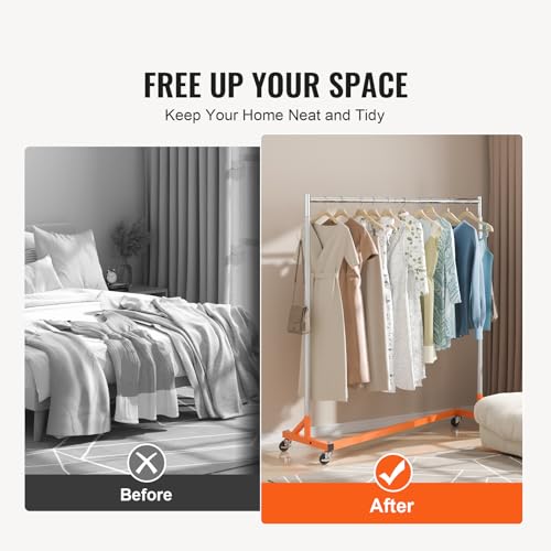 VEVOR Z Rack Industrial Grade Z Base Garment Rack Rolling Sturdy Steel - style: 3 Packs