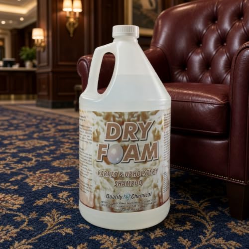 Quality Chemical Dry Foam - Premium Carpet Shampoo - Industrial Strength Dry & Wet Cleaner for Stains, Soil Removal, Leaves Fresh Scent Dry Carpet Shampoo (Pack of 1)