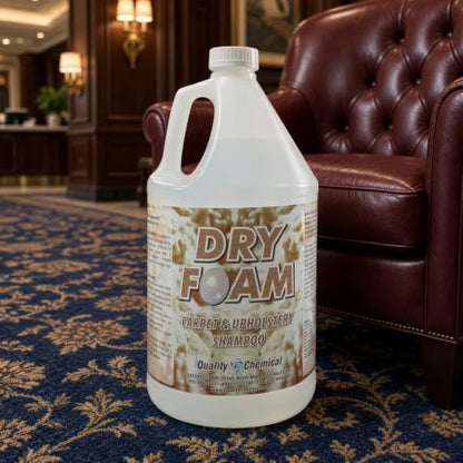 Quality Chemical Dry Foam - Premium Carpet Shampoo - Industrial Strength Dry & Wet Cleaner for Stains, Soil Removal, Leaves Fresh Scent Dry Carpet Shampoo (Pack of 1)