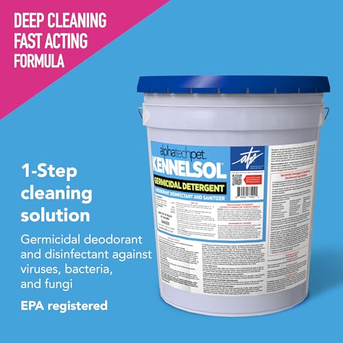 ATP KennelSol Disinfectant & Cleaner for Kennels, 5 Gallons, 1 ct - size: 640 Fl Oz (Pack of 1)